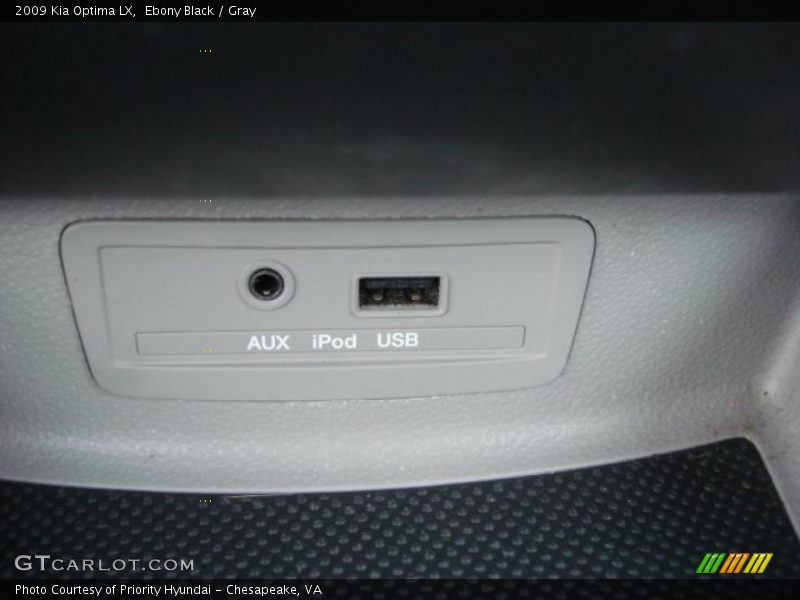 Ebony Black / Gray 2009 Kia Optima LX