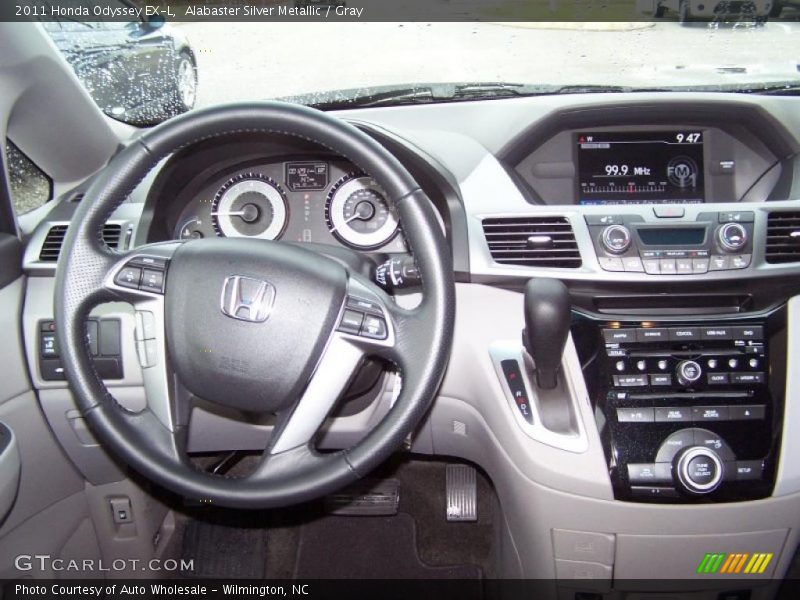 Alabaster Silver Metallic / Gray 2011 Honda Odyssey EX-L