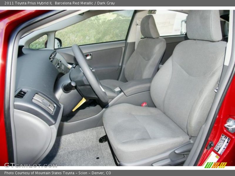 Barcelona Red Metallic / Dark Gray 2011 Toyota Prius Hybrid II