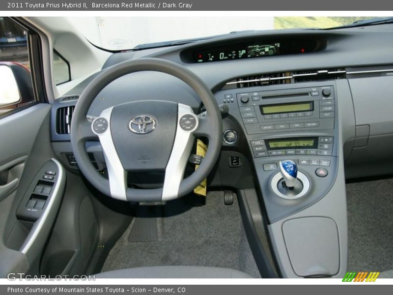Barcelona Red Metallic / Dark Gray 2011 Toyota Prius Hybrid II