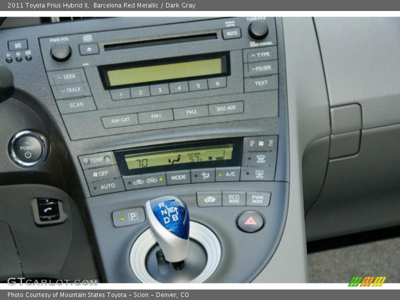 Barcelona Red Metallic / Dark Gray 2011 Toyota Prius Hybrid II