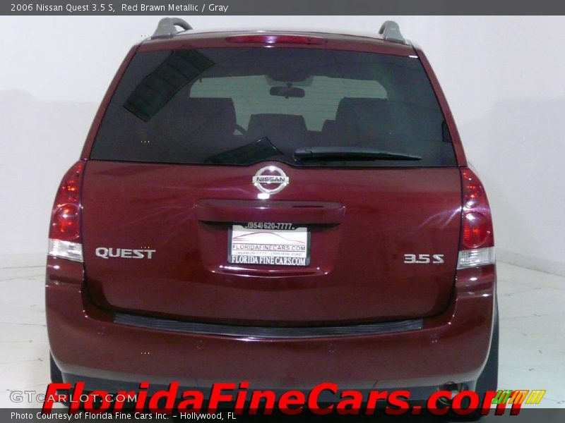 Red Brawn Metallic / Gray 2006 Nissan Quest 3.5 S