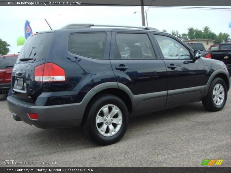 Midnite Blue / Gray 2009 Kia Borrego LX V6