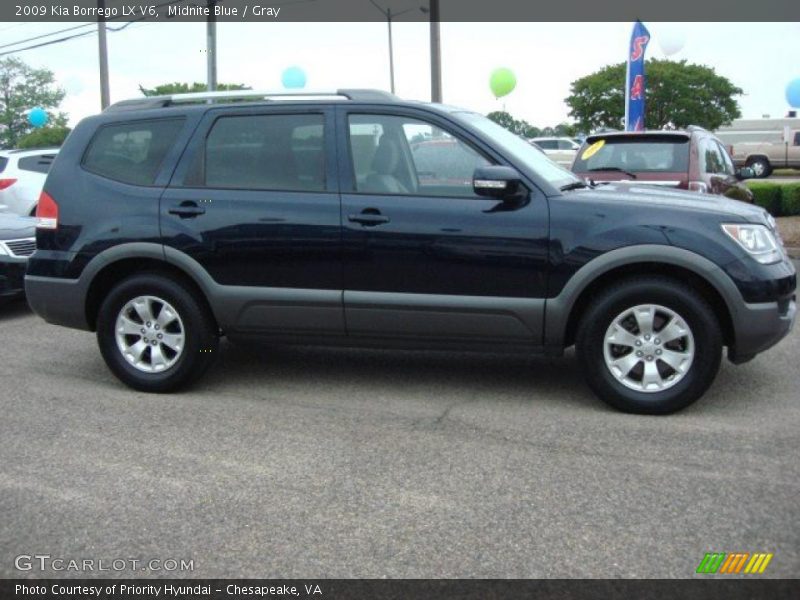 Midnite Blue / Gray 2009 Kia Borrego LX V6