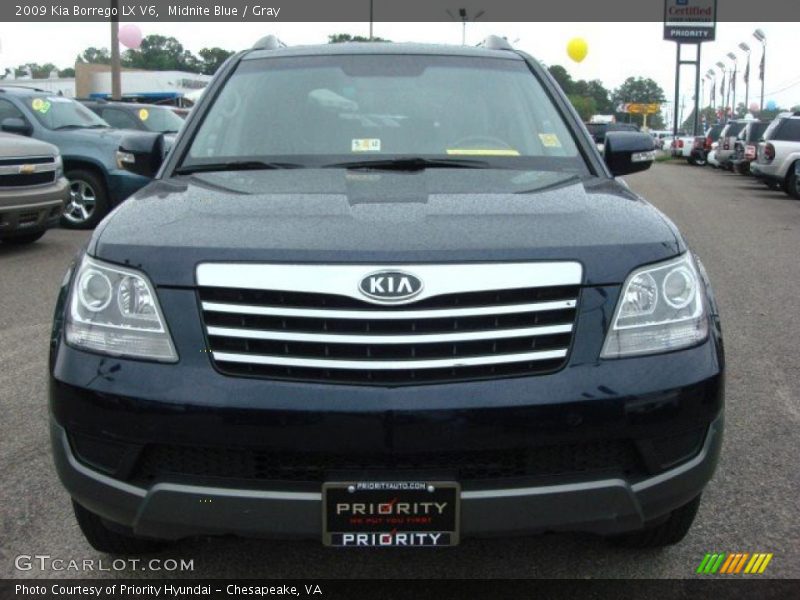 Midnite Blue / Gray 2009 Kia Borrego LX V6