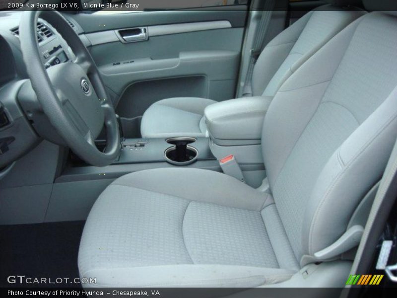 Midnite Blue / Gray 2009 Kia Borrego LX V6