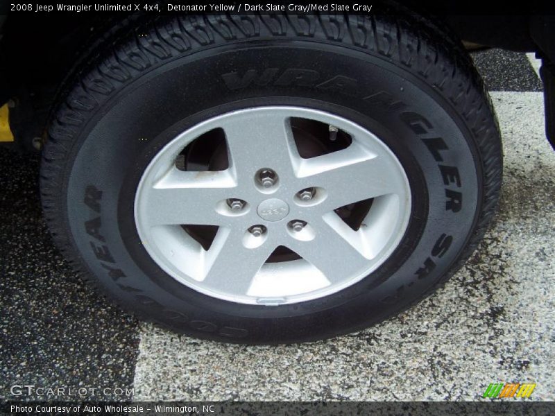 Detonator Yellow / Dark Slate Gray/Med Slate Gray 2008 Jeep Wrangler Unlimited X 4x4