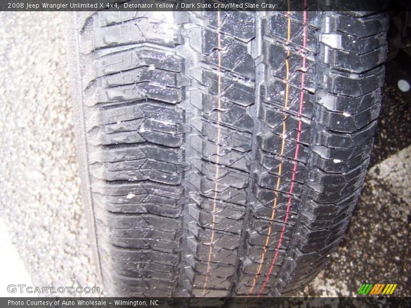 Detonator Yellow / Dark Slate Gray/Med Slate Gray 2008 Jeep Wrangler Unlimited X 4x4