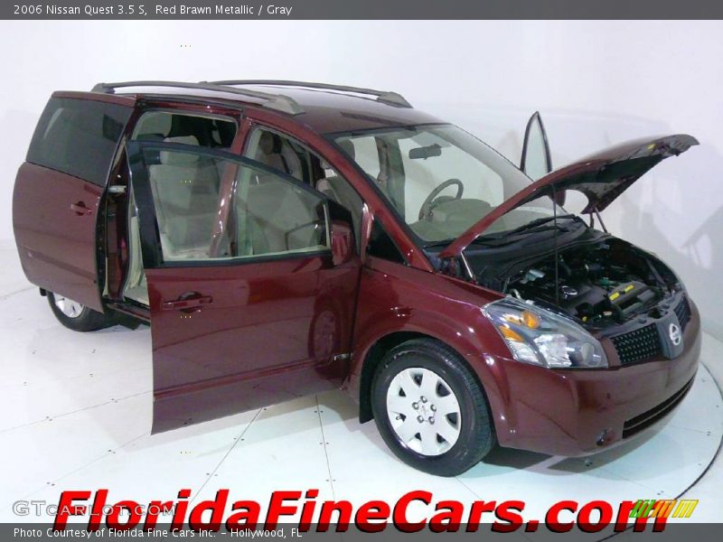 Red Brawn Metallic / Gray 2006 Nissan Quest 3.5 S