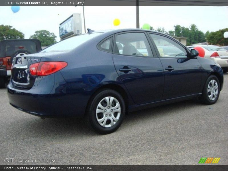 Regatta Blue / Gray 2010 Hyundai Elantra GLS