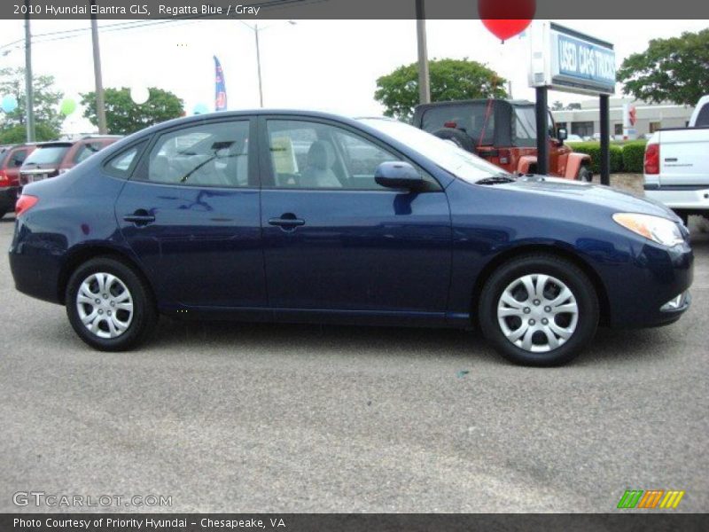 Regatta Blue / Gray 2010 Hyundai Elantra GLS