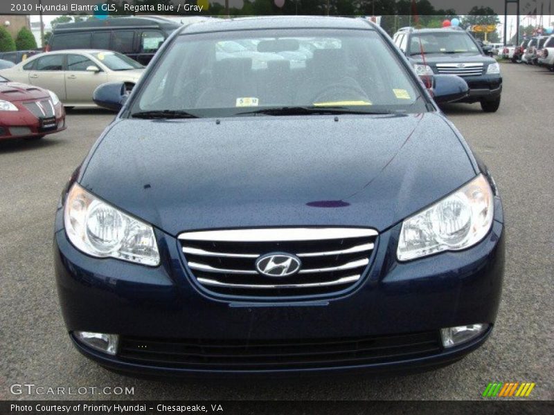 Regatta Blue / Gray 2010 Hyundai Elantra GLS