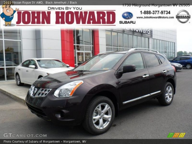 Black Amethyst / Black 2011 Nissan Rogue SV AWD