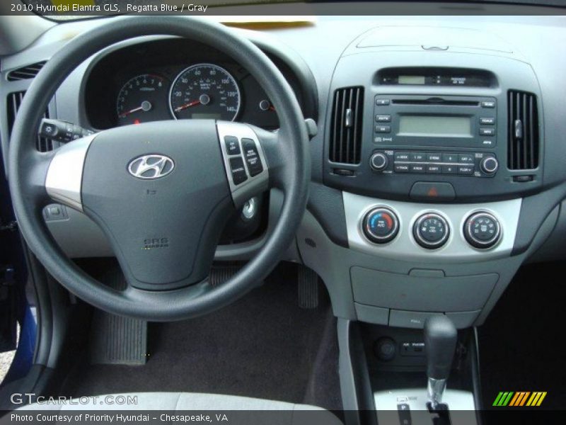 Regatta Blue / Gray 2010 Hyundai Elantra GLS