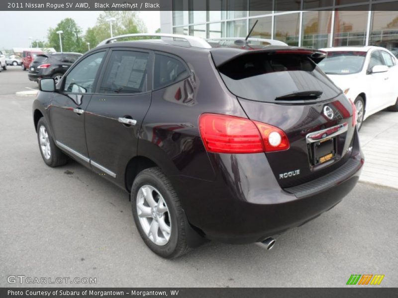 Black Amethyst / Black 2011 Nissan Rogue SV AWD