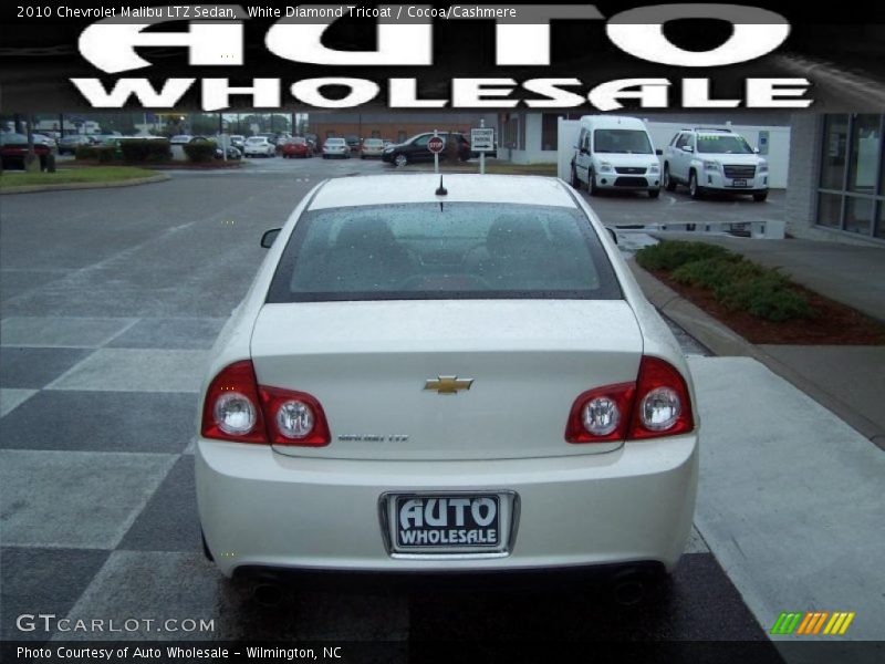 White Diamond Tricoat / Cocoa/Cashmere 2010 Chevrolet Malibu LTZ Sedan