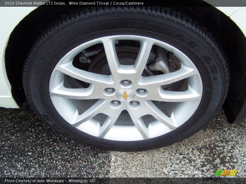 White Diamond Tricoat / Cocoa/Cashmere 2010 Chevrolet Malibu LTZ Sedan