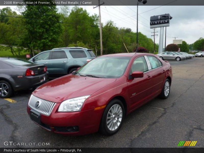 Vivid Red Metallic / Camel 2008 Mercury Milan I4 Premier