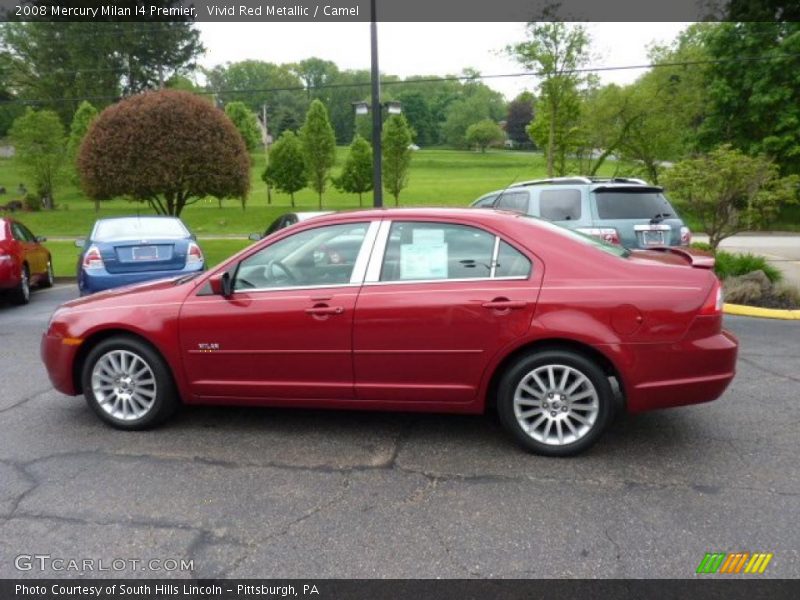 Vivid Red Metallic / Camel 2008 Mercury Milan I4 Premier