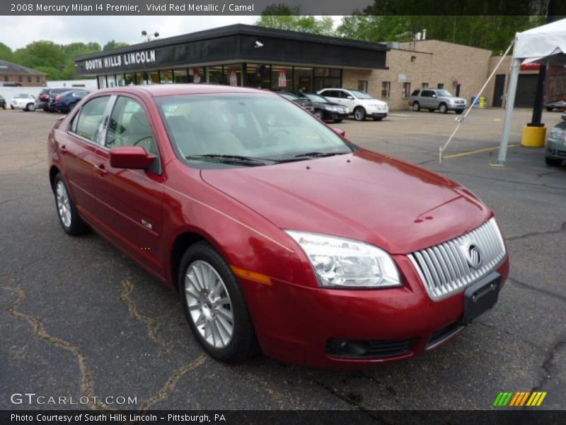Vivid Red Metallic / Camel 2008 Mercury Milan I4 Premier