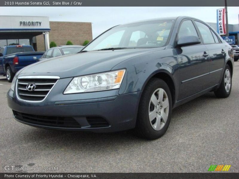 Slate Blue / Gray 2010 Hyundai Sonata GLS