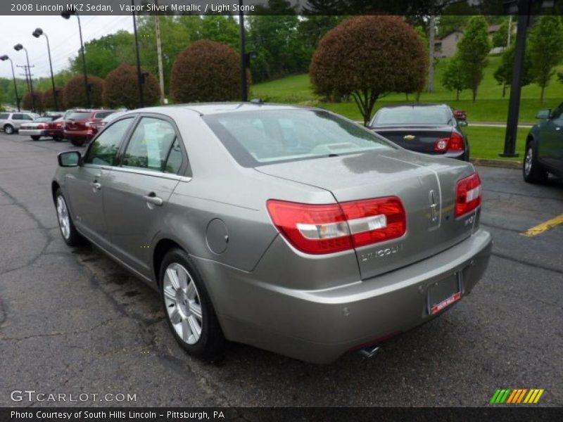 Vapor Silver Metallic / Light Stone 2008 Lincoln MKZ Sedan