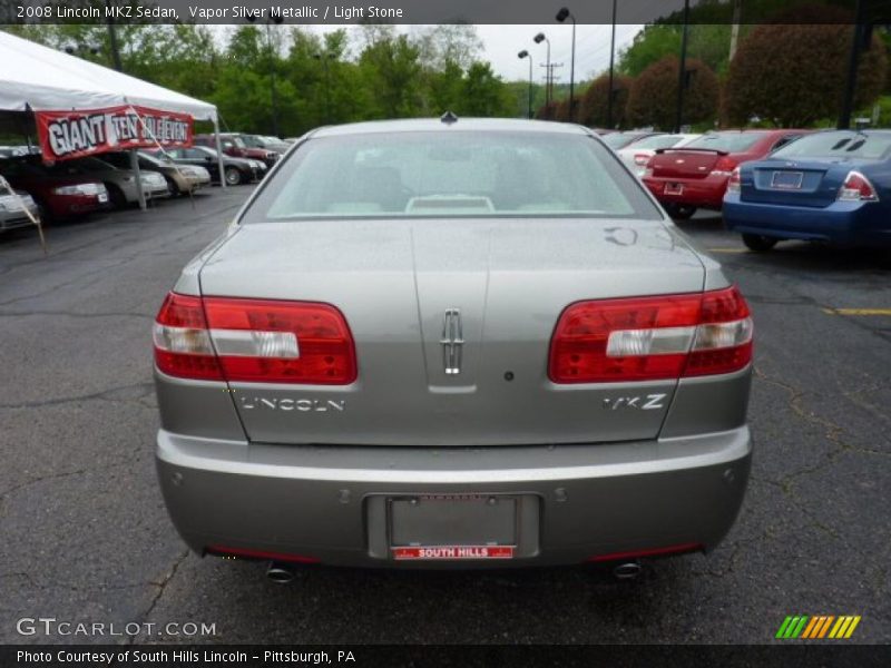 Vapor Silver Metallic / Light Stone 2008 Lincoln MKZ Sedan