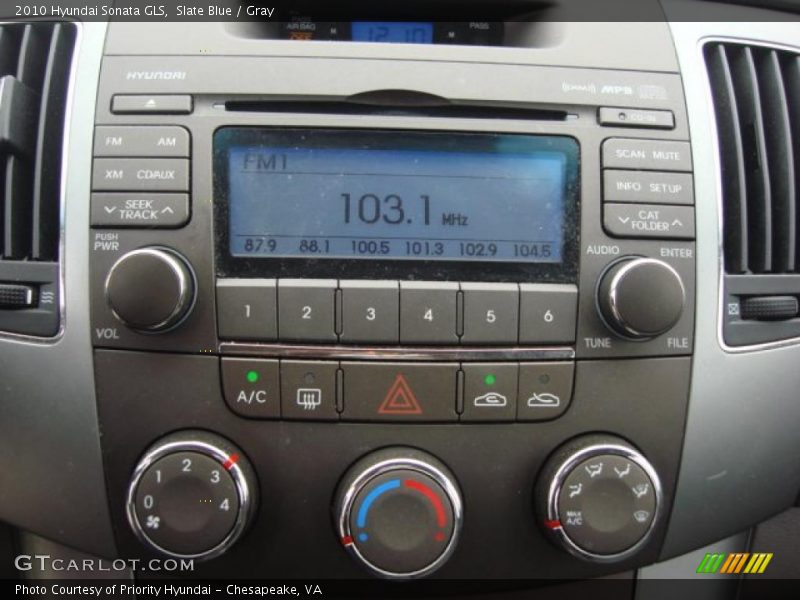 Slate Blue / Gray 2010 Hyundai Sonata GLS