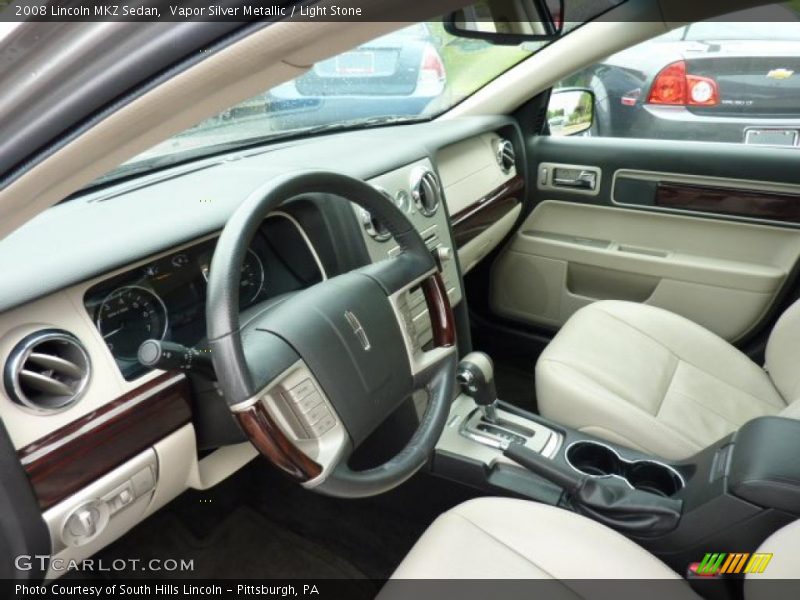 Vapor Silver Metallic / Light Stone 2008 Lincoln MKZ Sedan