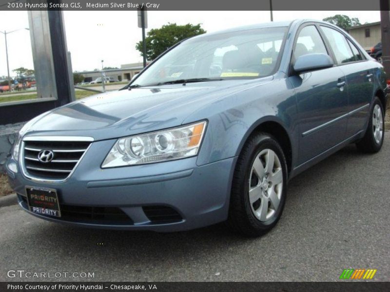 Medium Silver Blue / Gray 2010 Hyundai Sonata GLS