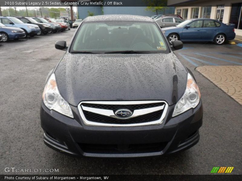 Graphite Gray Metallic / Off Black 2010 Subaru Legacy 2.5i Sedan