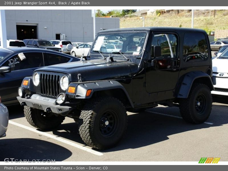 Black / Agate Black 2001 Jeep Wrangler Sport 4x4