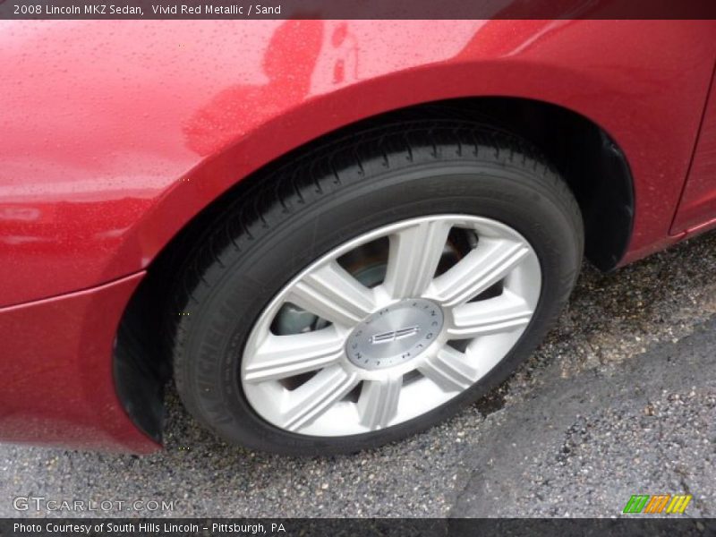 Vivid Red Metallic / Sand 2008 Lincoln MKZ Sedan