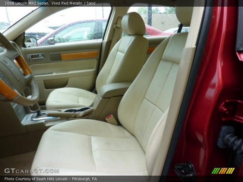 Vivid Red Metallic / Sand 2008 Lincoln MKZ Sedan