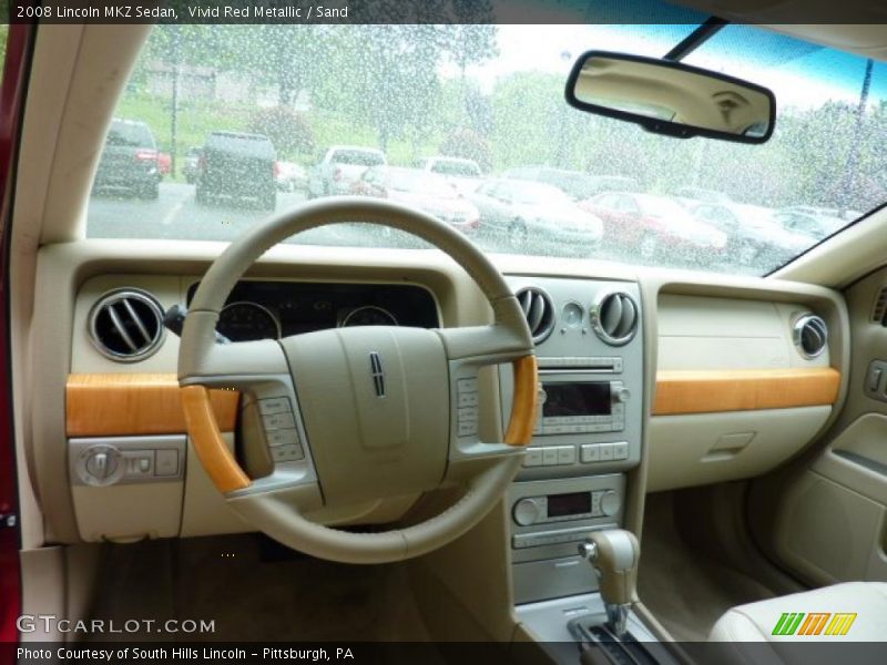 Vivid Red Metallic / Sand 2008 Lincoln MKZ Sedan
