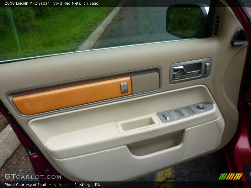 Vivid Red Metallic / Sand 2008 Lincoln MKZ Sedan