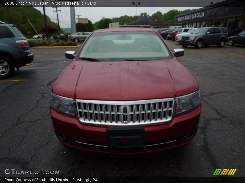 Vivid Red Metallic / Sand 2008 Lincoln MKZ Sedan