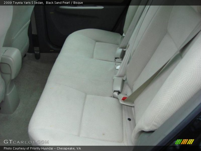 Black Sand Pearl / Bisque 2009 Toyota Yaris S Sedan