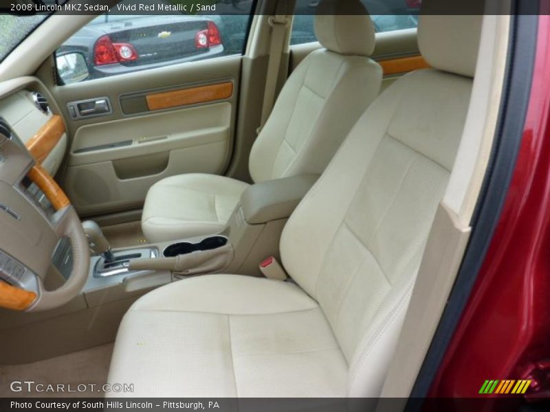 Vivid Red Metallic / Sand 2008 Lincoln MKZ Sedan