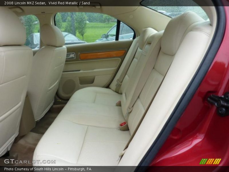 Vivid Red Metallic / Sand 2008 Lincoln MKZ Sedan