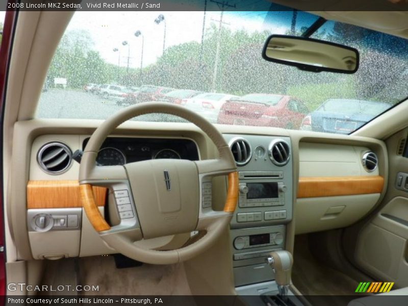 Vivid Red Metallic / Sand 2008 Lincoln MKZ Sedan