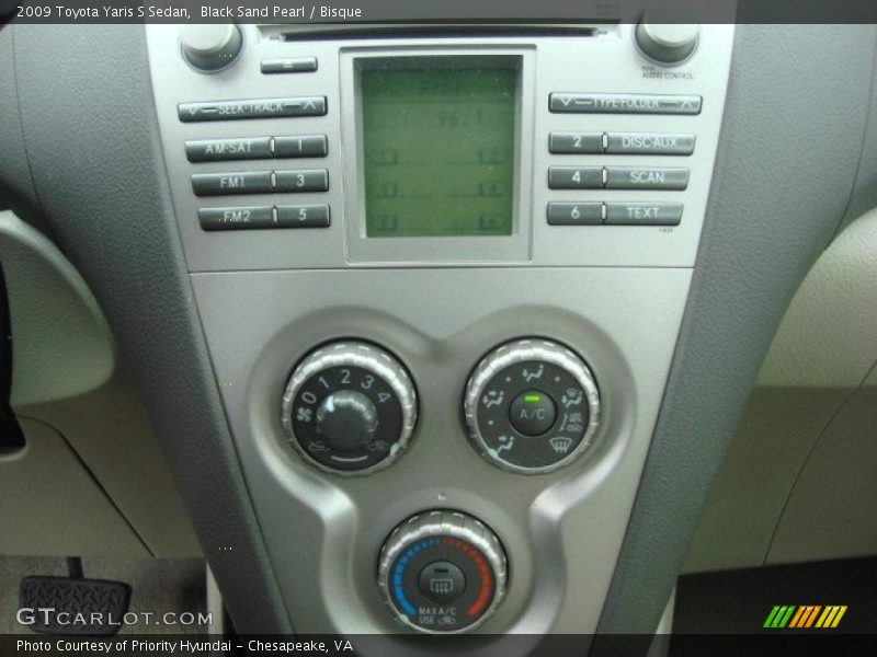 Black Sand Pearl / Bisque 2009 Toyota Yaris S Sedan