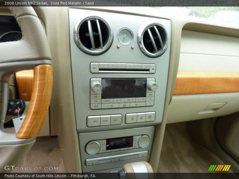 Vivid Red Metallic / Sand 2008 Lincoln MKZ Sedan