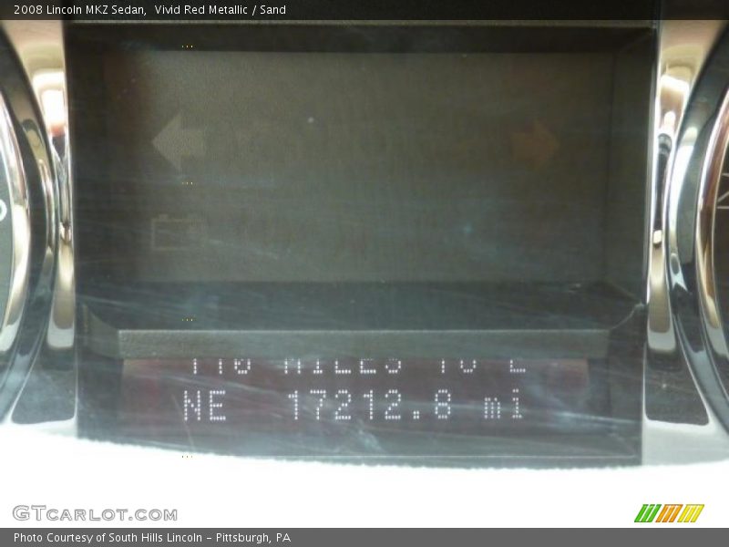 Vivid Red Metallic / Sand 2008 Lincoln MKZ Sedan