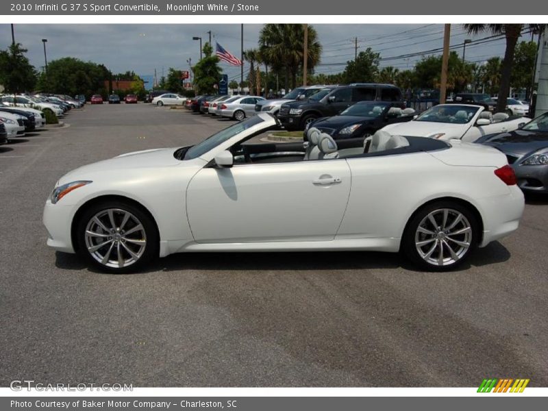 Moonlight White / Stone 2010 Infiniti G 37 S Sport Convertible