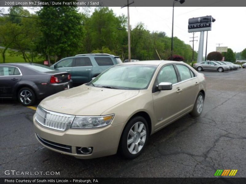 Dune Pearl Metallic / Sand 2008 Lincoln MKZ Sedan
