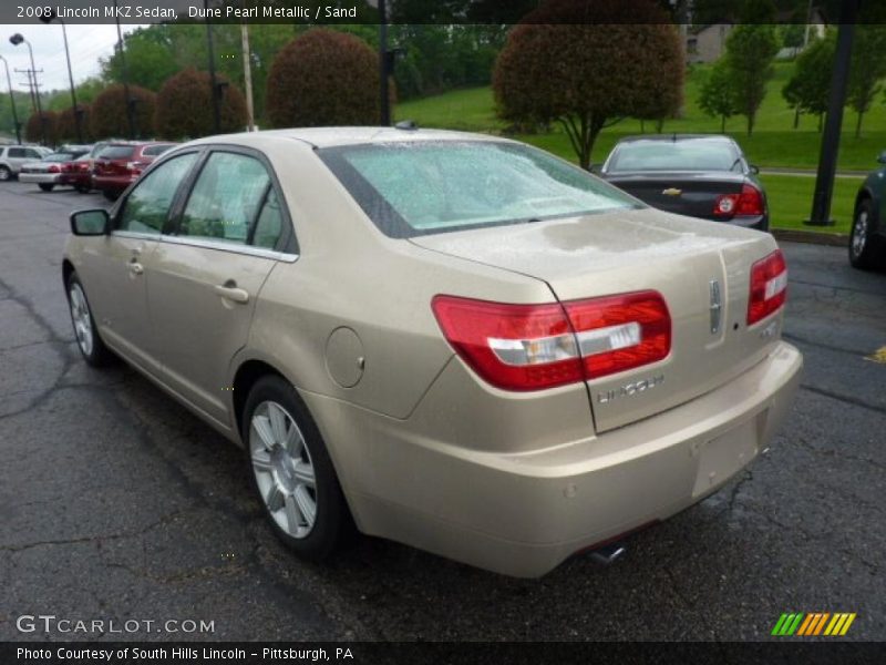 Dune Pearl Metallic / Sand 2008 Lincoln MKZ Sedan