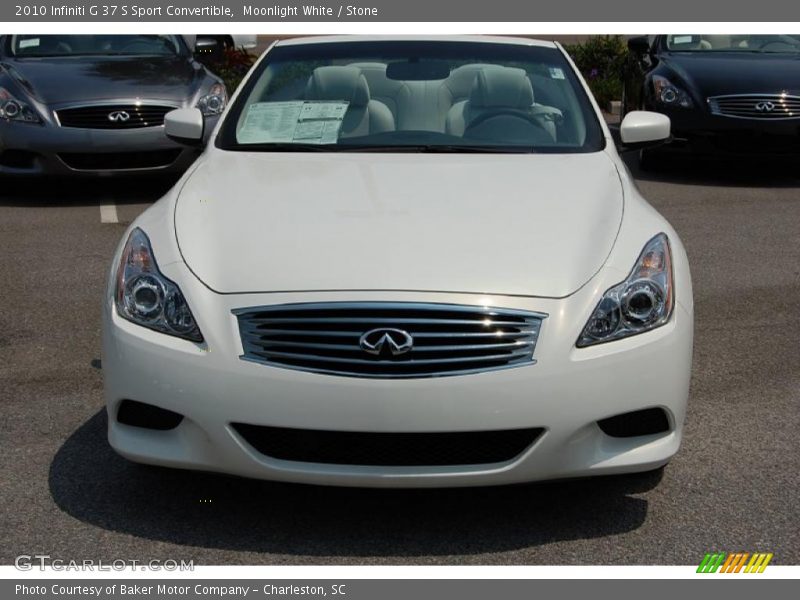 Moonlight White / Stone 2010 Infiniti G 37 S Sport Convertible