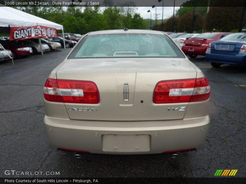 Dune Pearl Metallic / Sand 2008 Lincoln MKZ Sedan