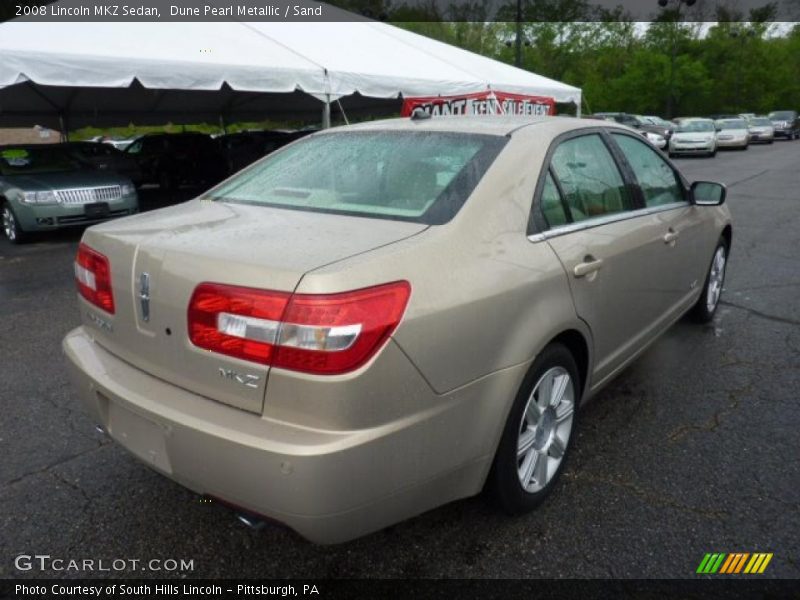 Dune Pearl Metallic / Sand 2008 Lincoln MKZ Sedan